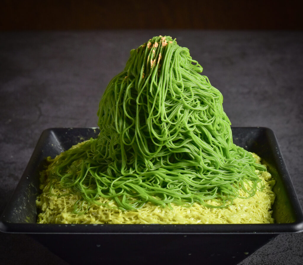 モンブランソフト大和煎茶ミルクかき氷（大和抹茶）