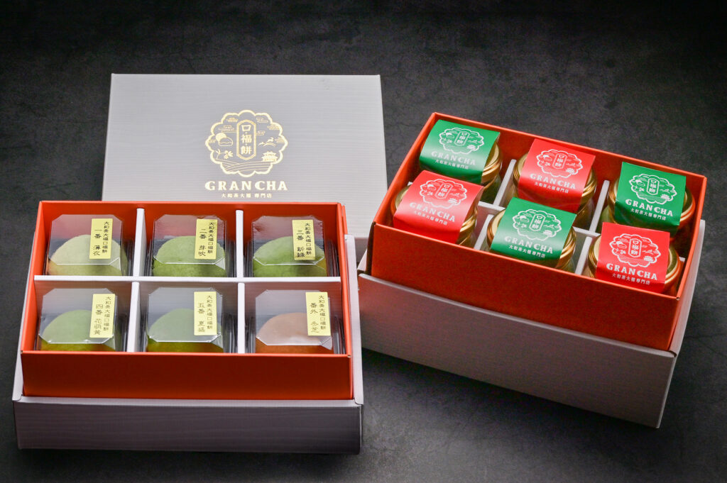 <span>口福餅6個入と極プリン6個</span><br />
のセット 5112円税込