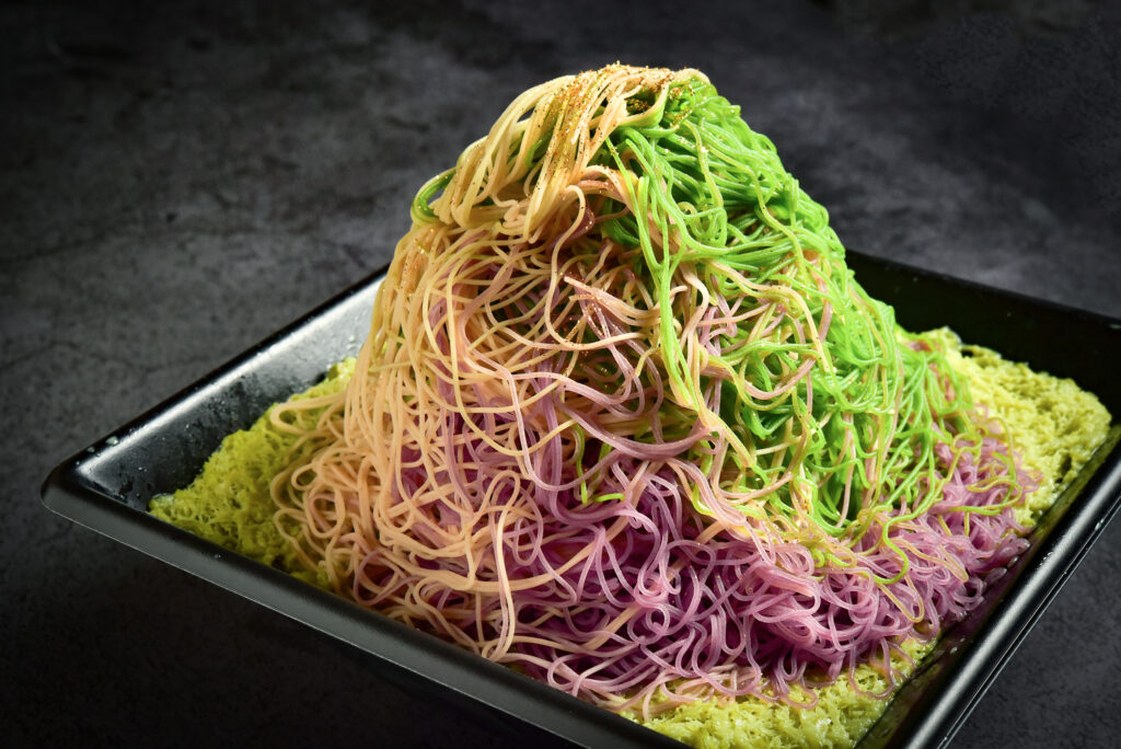 シルク宝石モンブランソフト大和煎茶ミルクかき氷