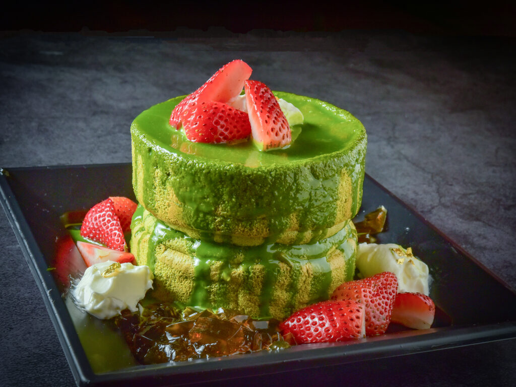 大和抹茶のパンケーキ